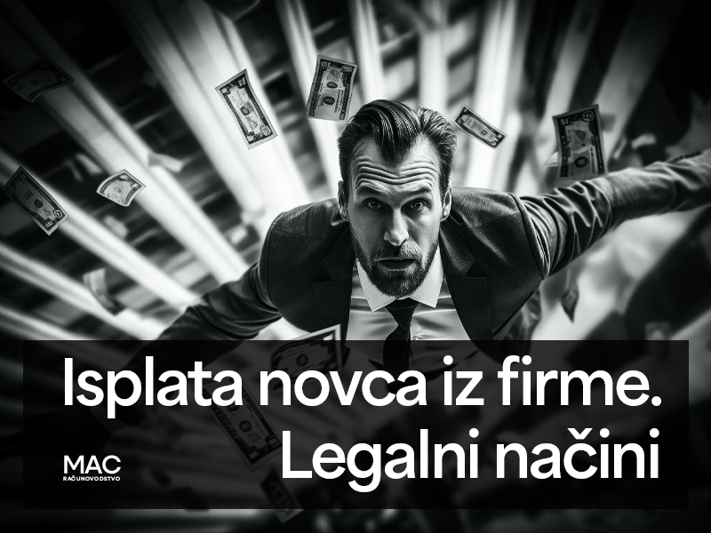 Isplata novca iz firme: 5 legalnih načina (Vodič za 2026)